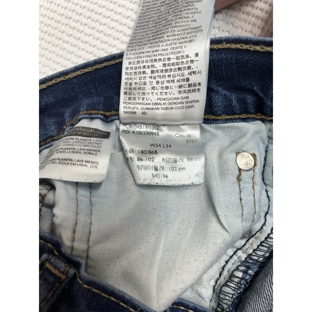 Levi's 511 Denim Slim Fit Men's Jeans 34x34 
